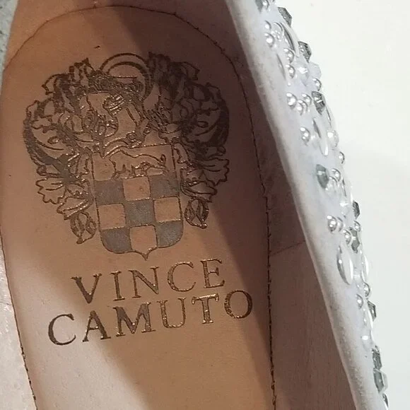 Vince Camuto Studded Suede Ballet Flats Shoe 8.5 Earl Gray True Suede - Picture 11 of 12